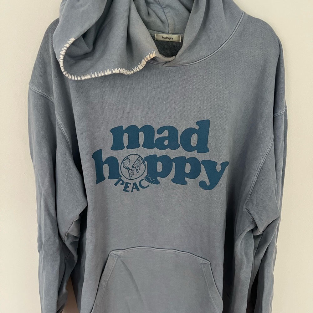COPY - Madhappy blue hooded sweatshirt